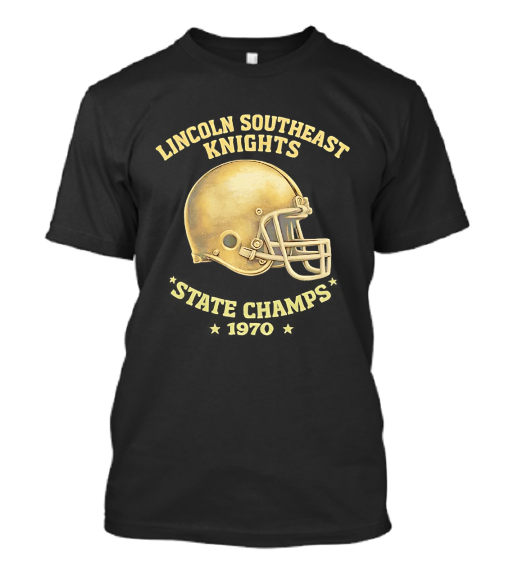 Lincoln Southeast Knights State Champs 1970 Helmet T-Shirt