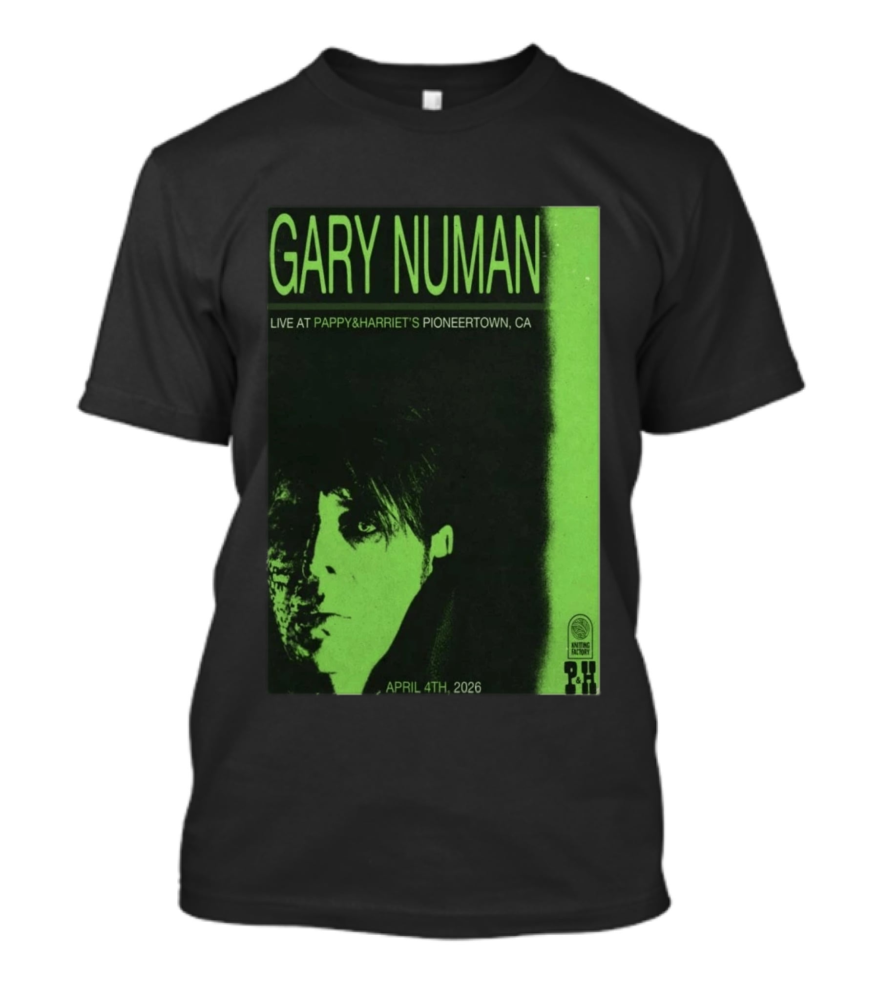 Gary Numan Live At Pappy & Harriet's Pioneertown CA April 4th 2026 T-Shirt