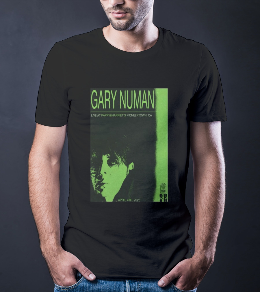 Gary Numan Live At Pappy & Harriet's Pioneertown CA April 4th 2026 T-Shirt