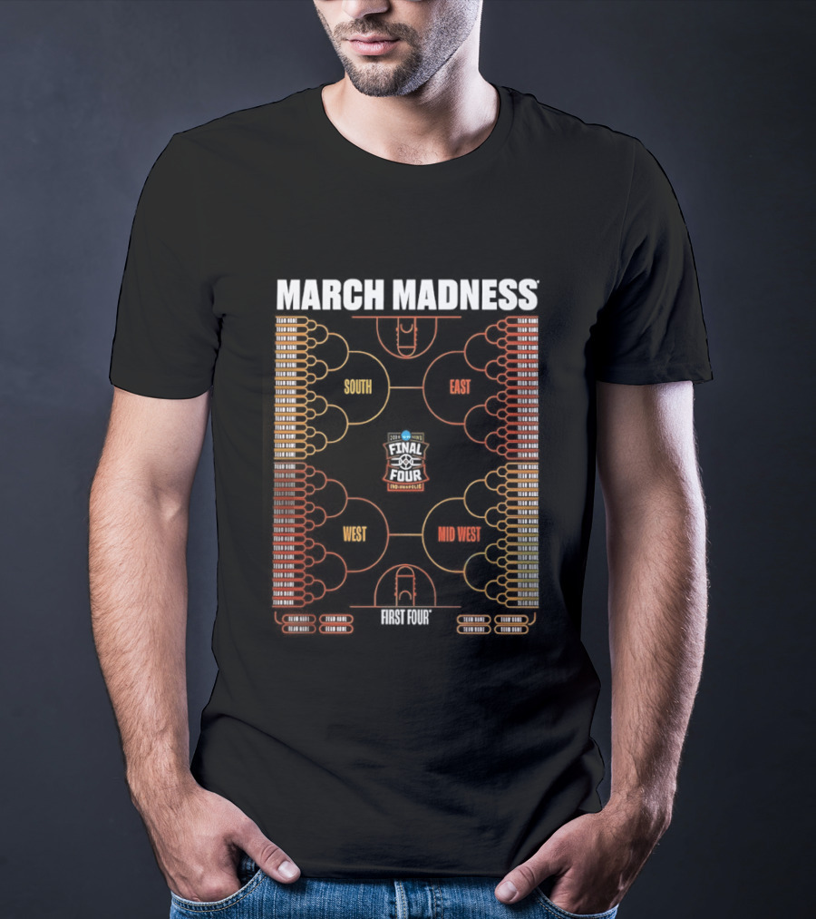 March Madness NCAA Men's Basketball Tournament 2026 Bracket Championship T-Shirt