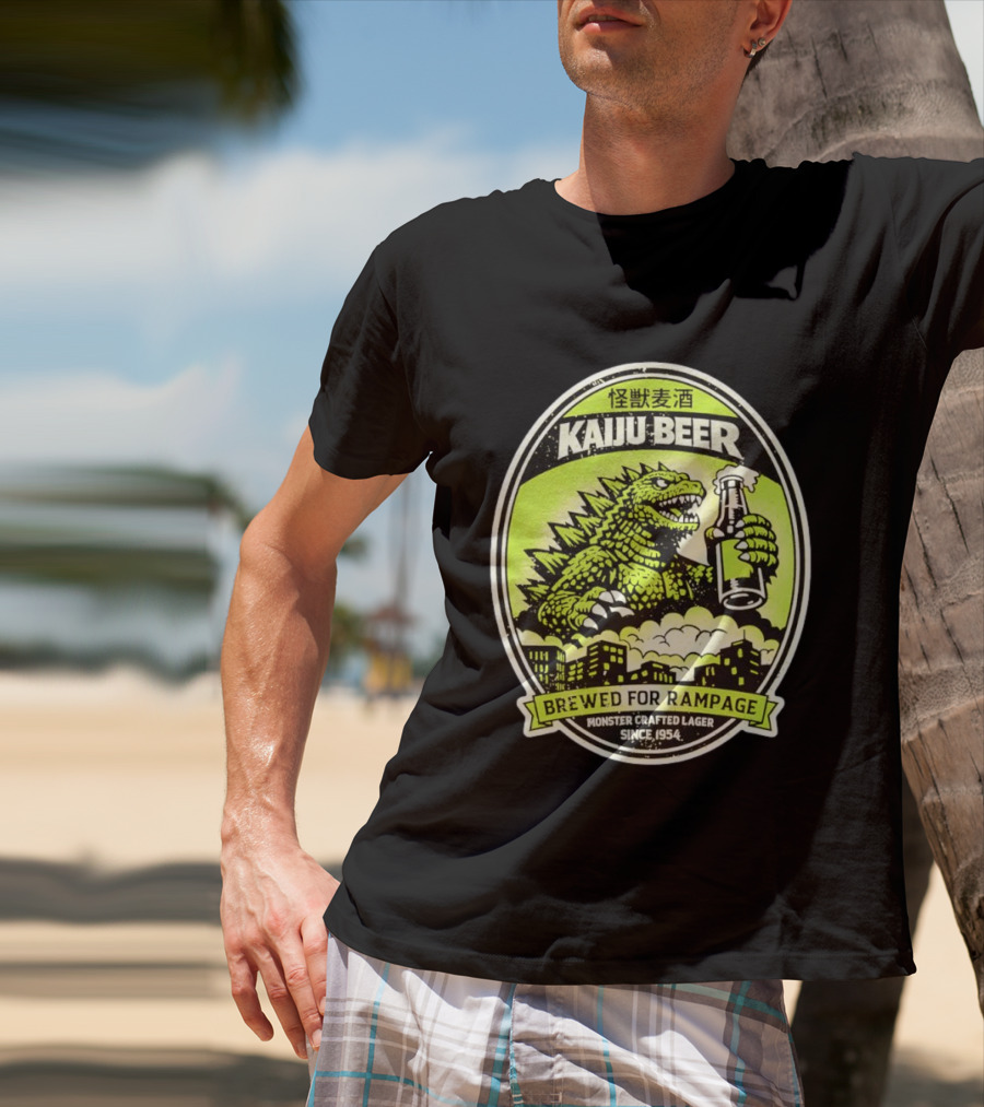 Kaiju Beer Brewed For Rampage Monster Crafted Lager Since 1954 T-Shirt