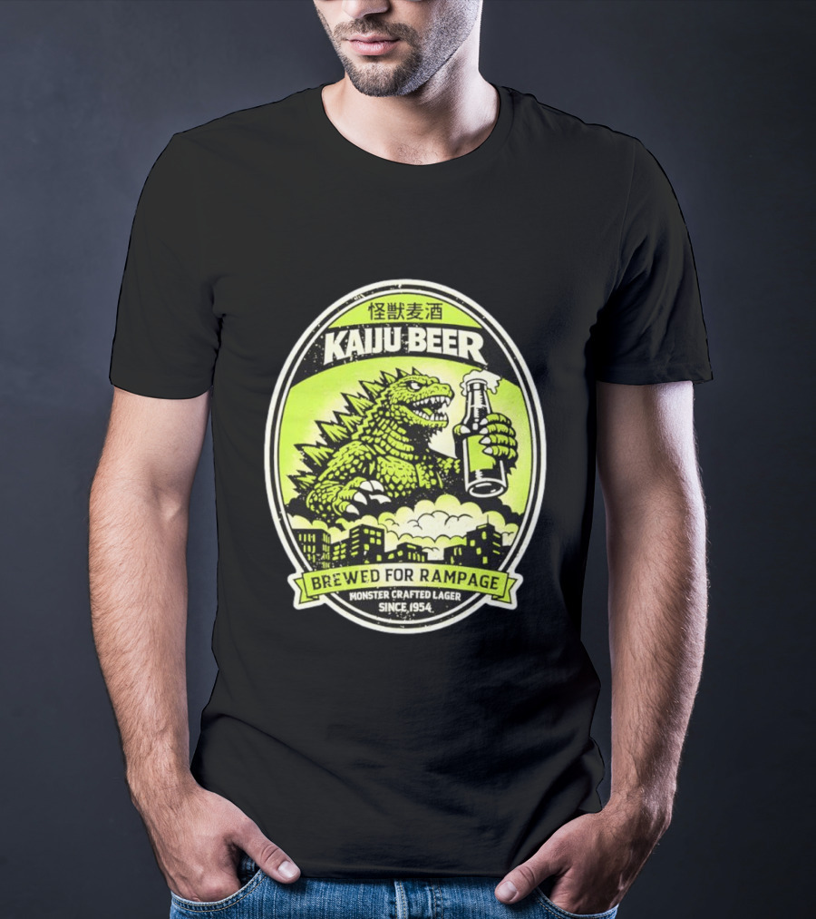 Kaiju Beer Brewed For Rampage Monster Crafted Lager Since 1954 T-Shirt