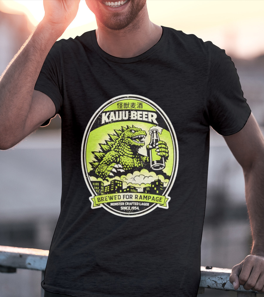 Kaiju Beer Brewed For Rampage Monster Crafted Lager Since 1954 T-Shirt