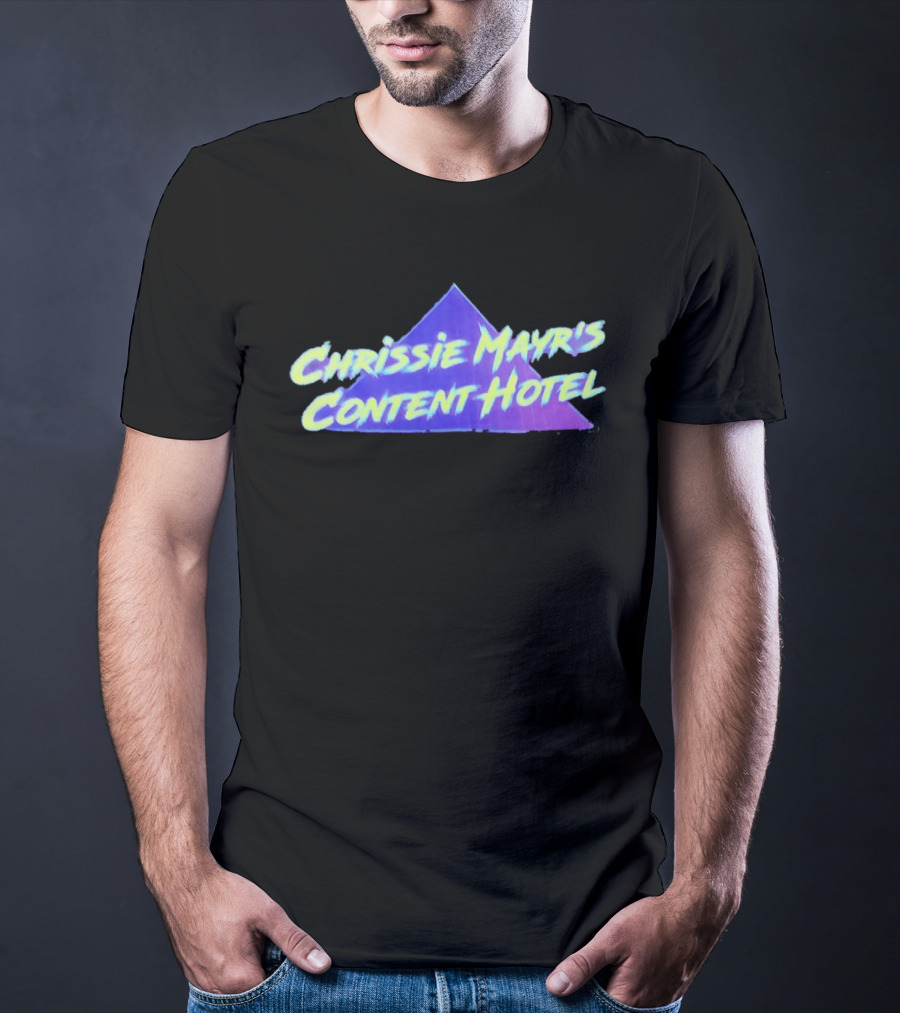 Chrissie Mayr's Content Hotel Neon Pyramid T-Shirt