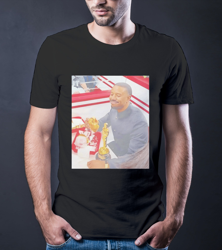 Michael B Jordan Burger Celebration Sinners 2026 Oscar T-Shirt