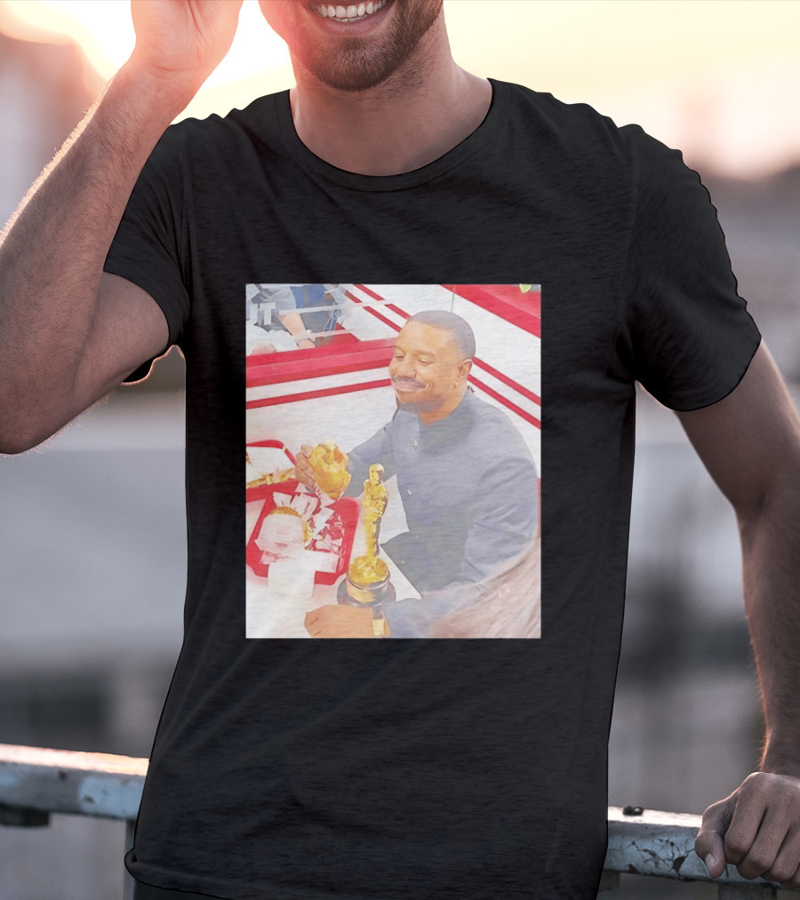 Michael B Jordan Burger Celebration Sinners 2026 Oscar T-Shirt