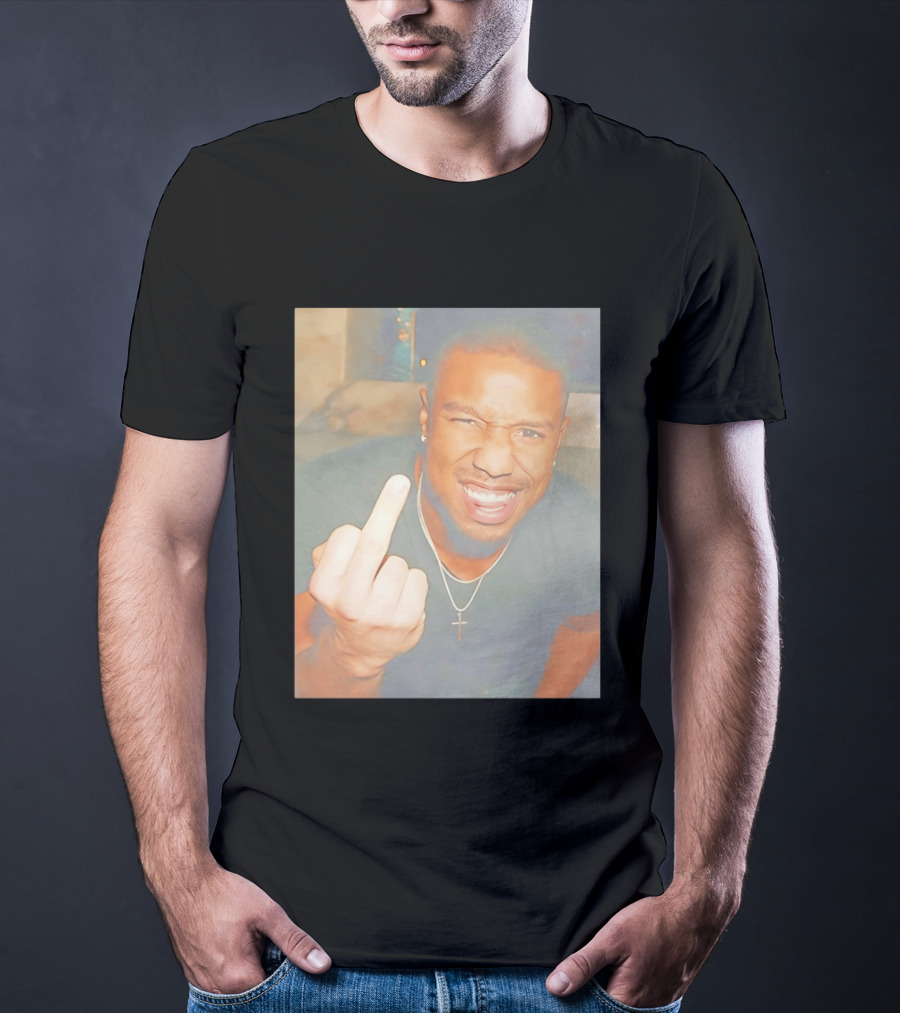 Michael B Jordan Sinners Oscar Middle Finger T-Shirt