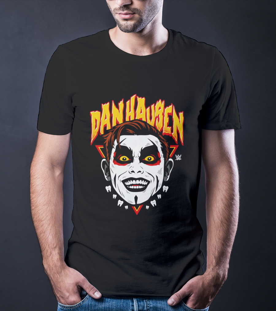 Danhausen WWE Big Head Yellow Eyes Face Paint T-Shirt
