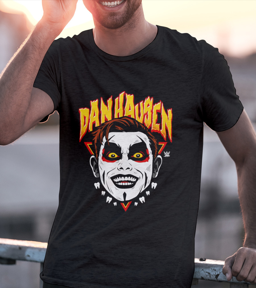 Danhausen WWE Big Head Yellow Eyes Face Paint T-Shirt