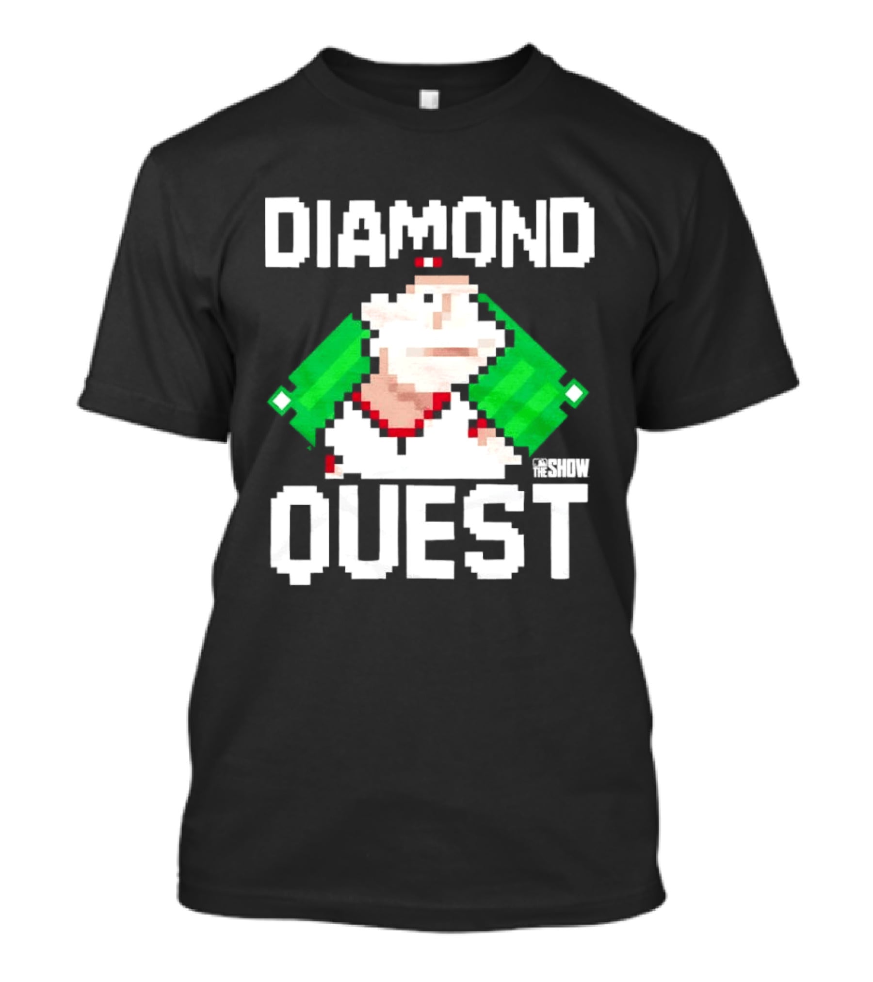 MLB The Show Diamond Quest Pixelated Baseball Adventure T-Shirt