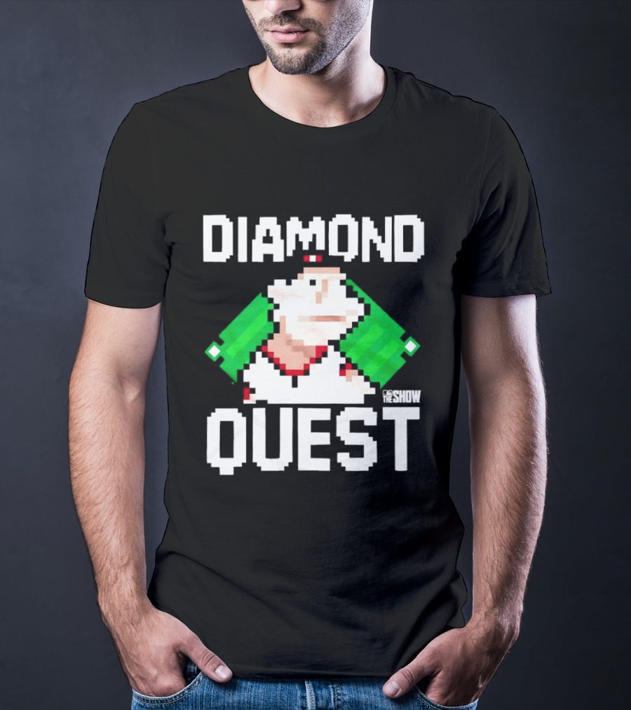 MLB The Show Diamond Quest Pixelated Baseball Adventure T-Shirt