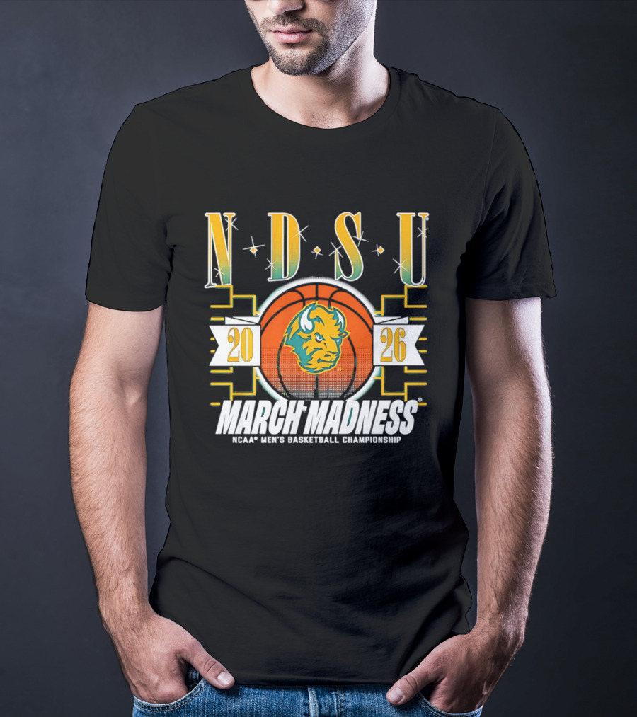 NDSU Bison 2026 March Madness NCAA Men's Basketball Championship T-Shirt