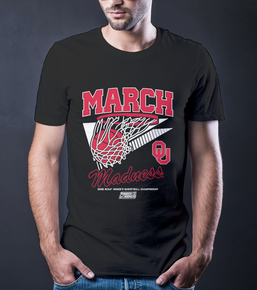 Oklahoma Sooners March Madness 2026 NCAA Women's Basketball Championship T-Shirt
