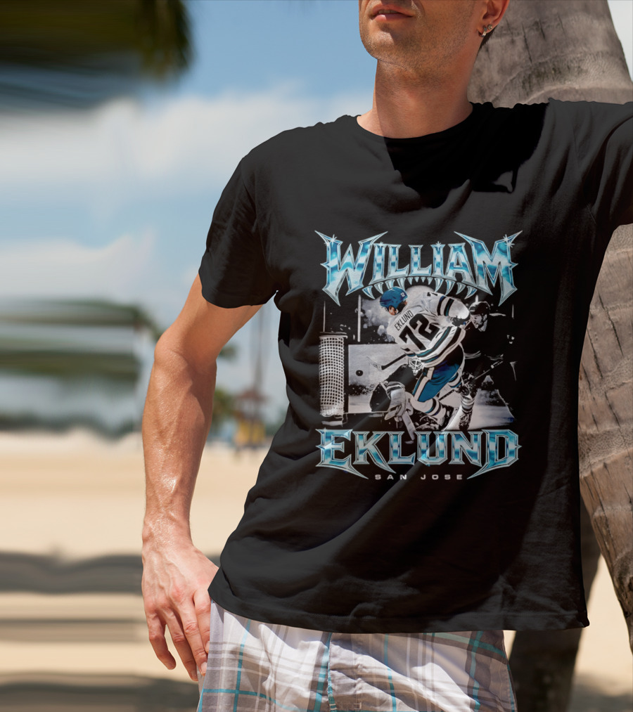 William Eklund San Jose Ice Hockey Player 72 Jersey T-Shirt