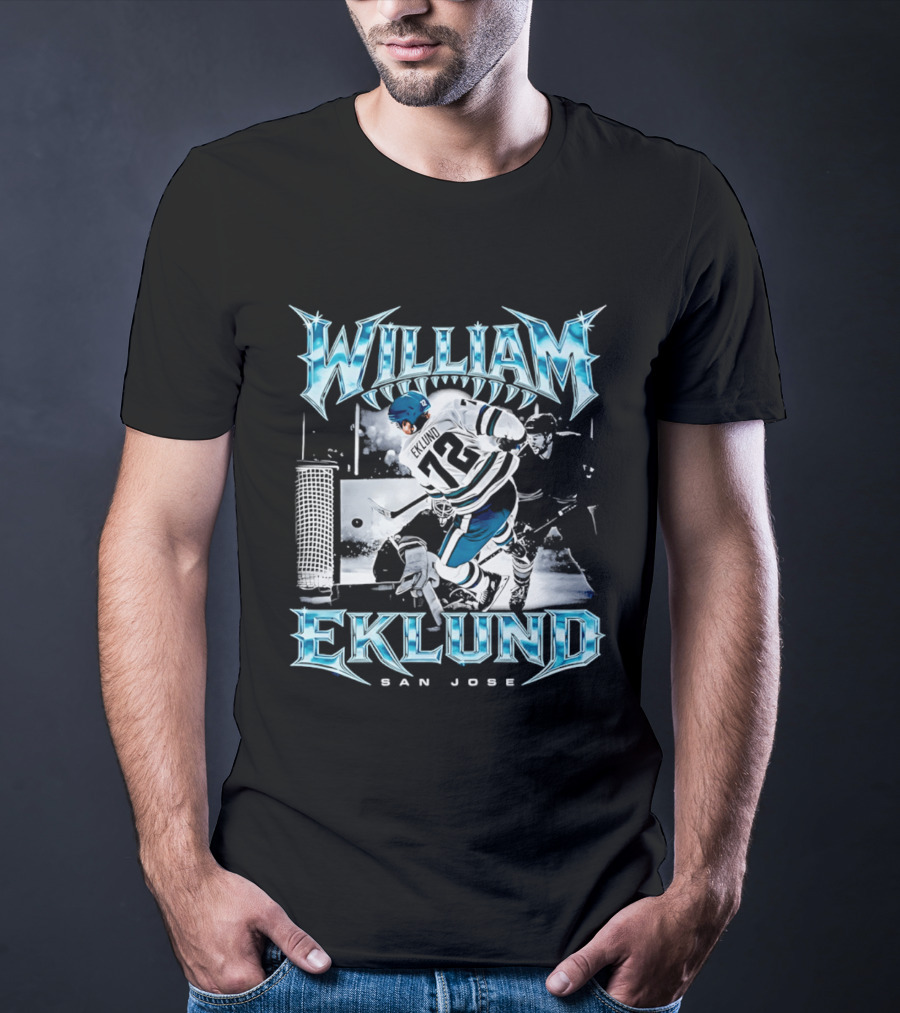 William Eklund San Jose Ice Hockey Player 72 Jersey T-Shirt