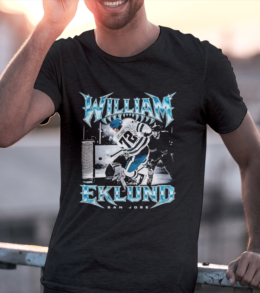 William Eklund San Jose Ice Hockey Player 72 Jersey T-Shirt