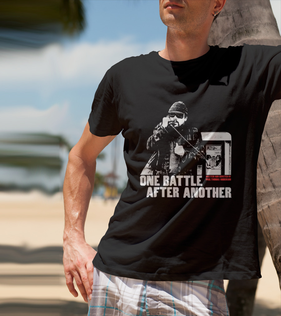 One Battle After Another Phone Booth Action T-Shirt