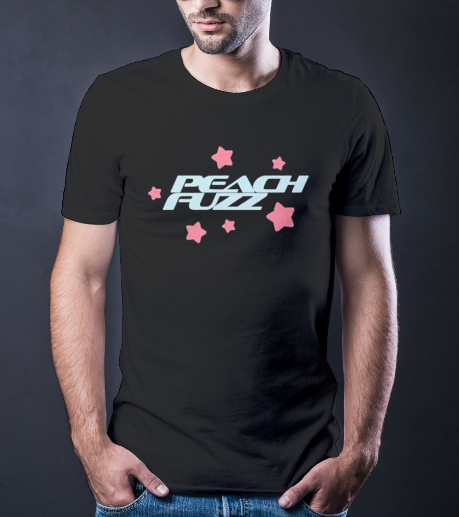 Peach Fuzz Y2K Pastel Stars Retro Aesthetic T-Shirt
