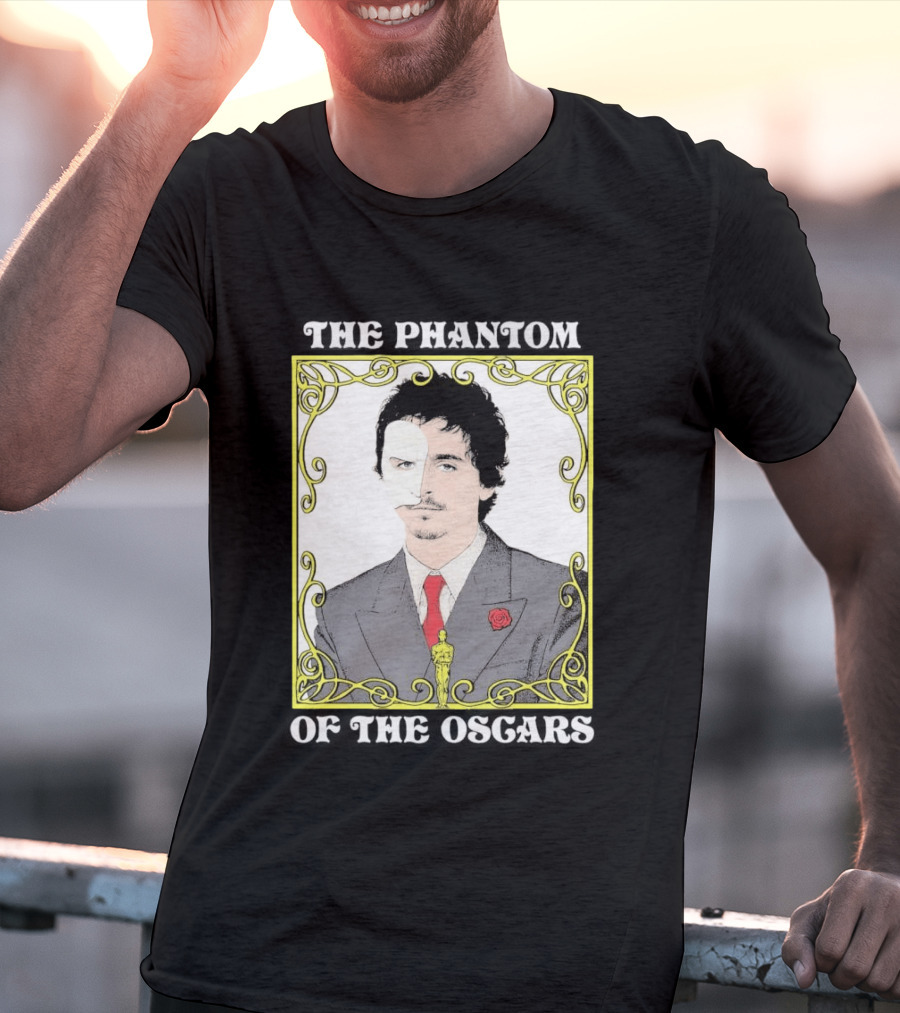 The Phantom Of The Awards Mask Suit Rose Oscar T-Shirt