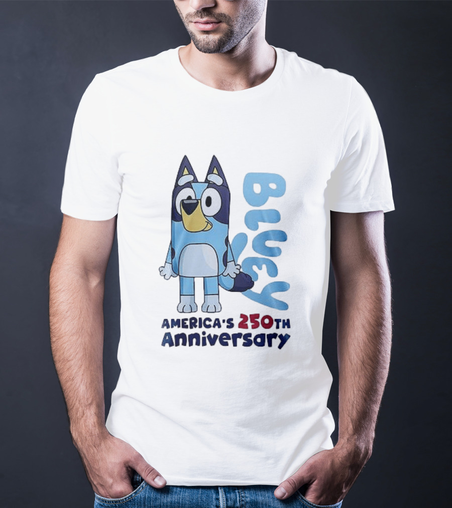 Bluey America's 250th Anniversary Celebrating Little Moments Big Freedom T-Shirt