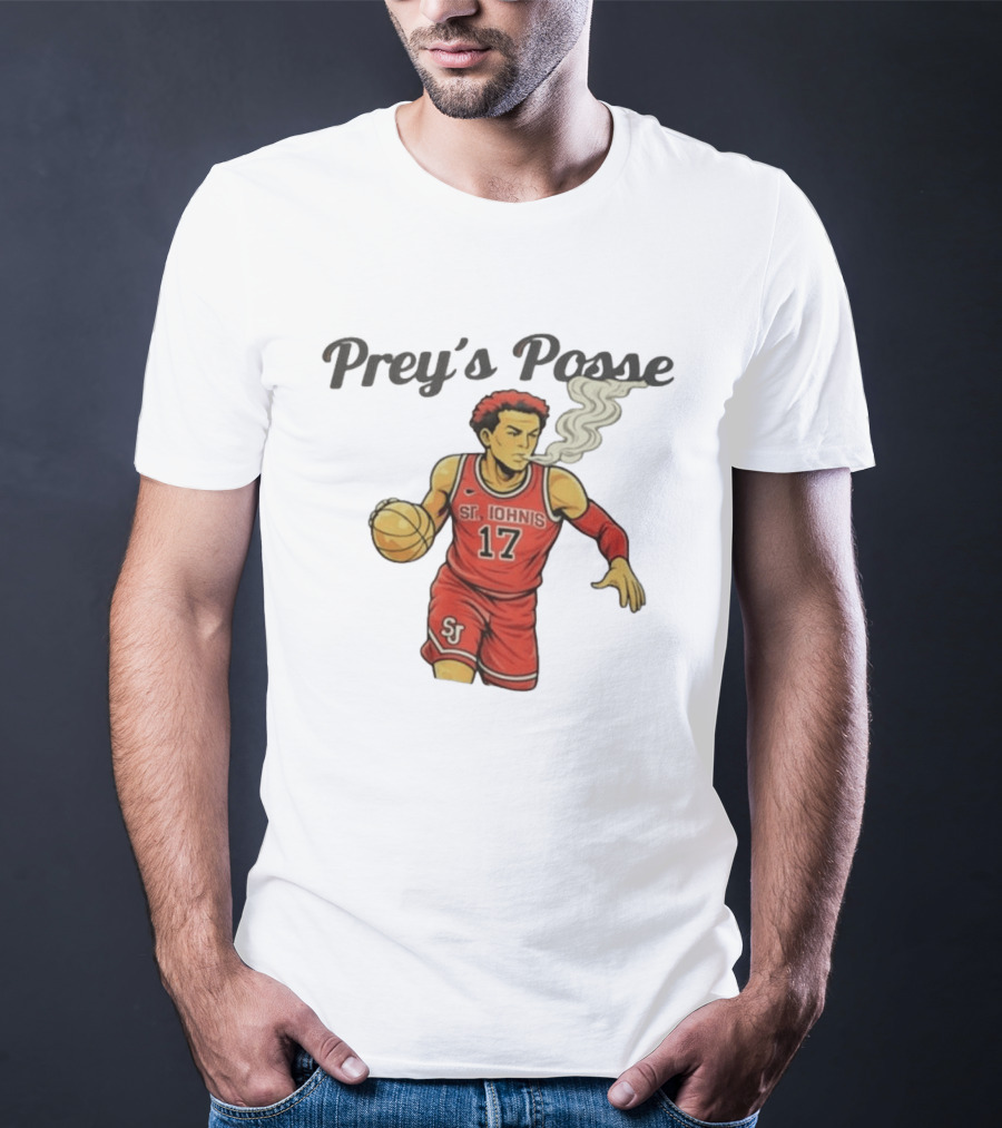 Prey's Posse St. John's Basketball 17 Smoky Dunk T-Shirt
