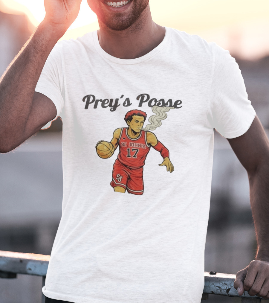 Prey's Posse St. John's Basketball 17 Smoky Dunk T-Shirt