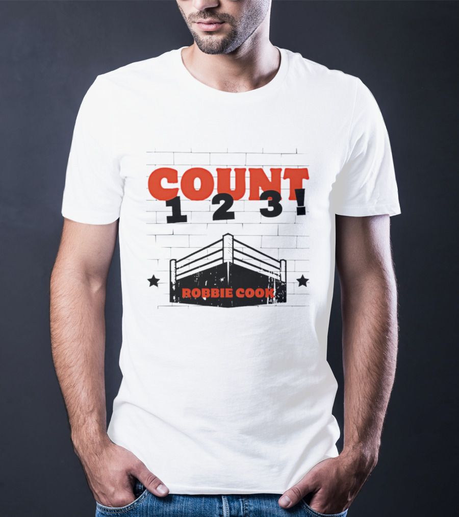 Robbie Cook Count 1 2 3 Boxing Ring T-Shirt