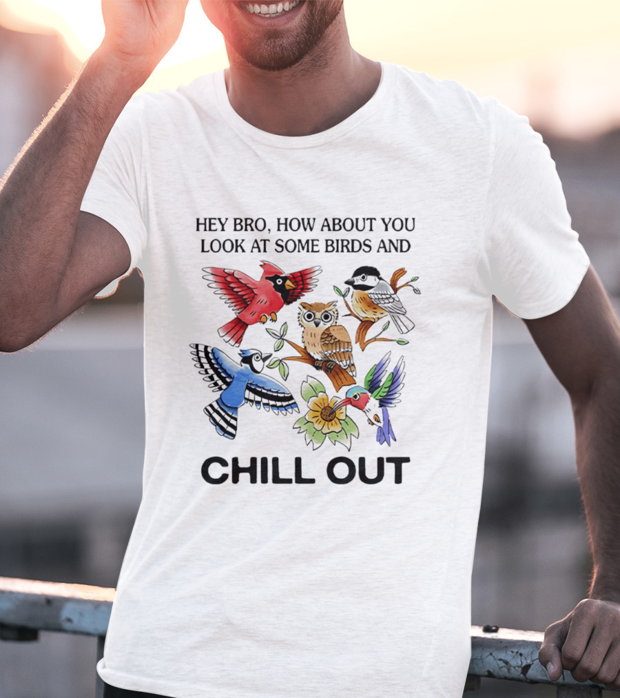 Hey Bro Look At Some Birds And Chill Out T-Shirt