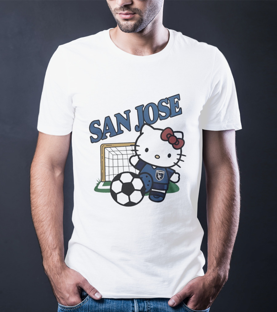 San Jose Earthquakes FC Hello Kitty Soccer Collaboration T-Shirt
