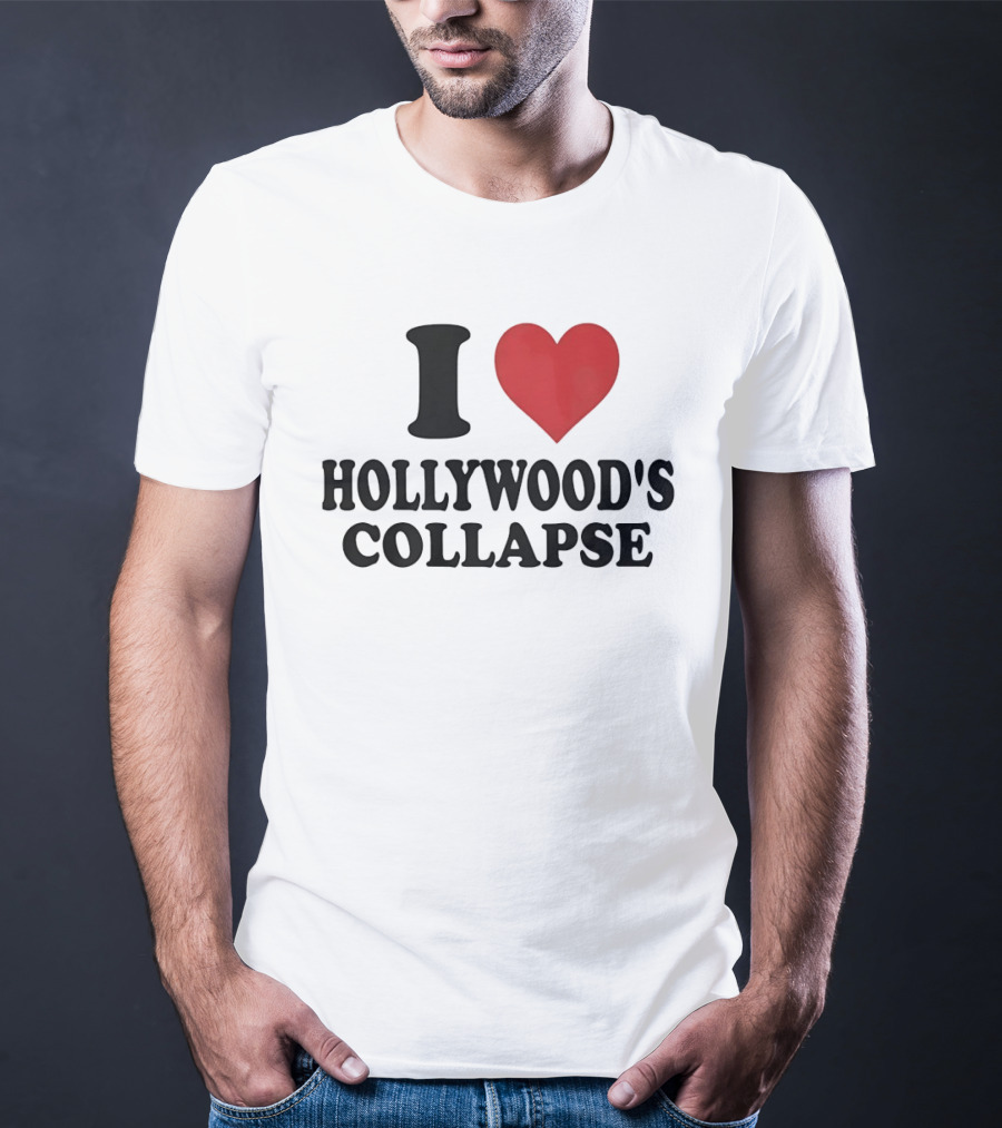 I Love Hollywood's Collapse Heart T-Shirt