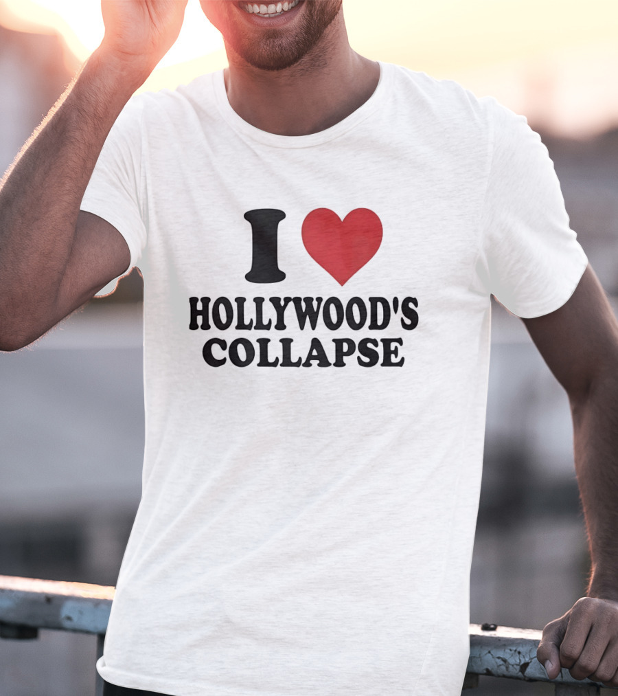 I Love Hollywood's Collapse Heart T-Shirt