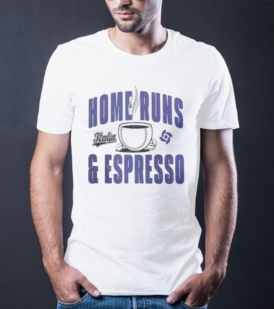 Italy Baseball Classic 2026 Home Runs & Espresso T-Shirt