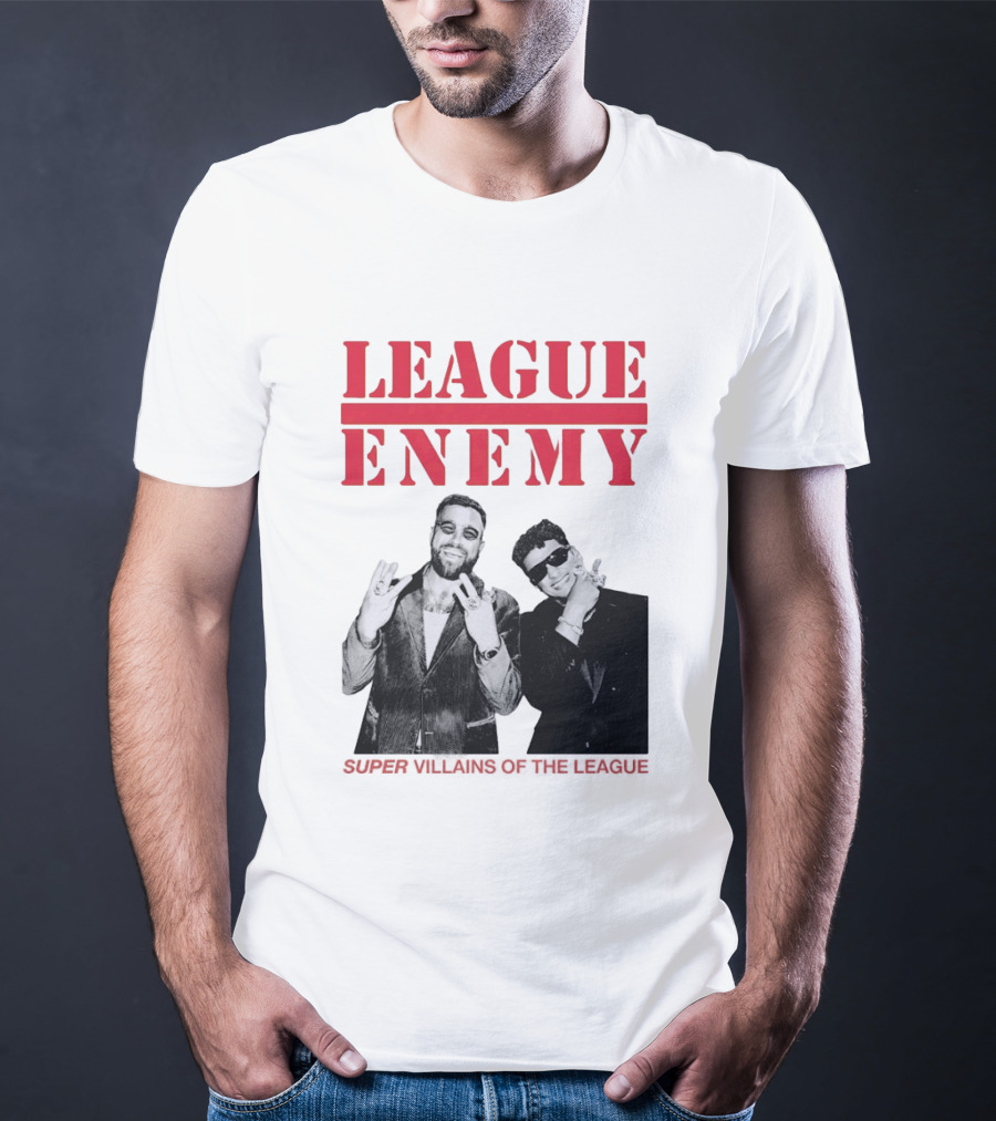 League Enemy Super Villains Of The League Patrick Mahomes Travis Kelce T-Shirt