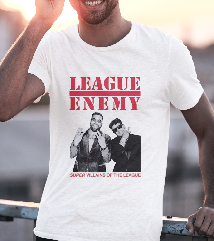 League Enemy Super Villains Of The League Patrick Mahomes Travis Kelce T-Shirt