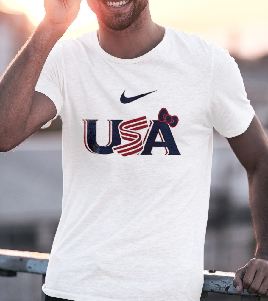 Nike USA Hello Kitty Collaboration Baseball T-Shirt