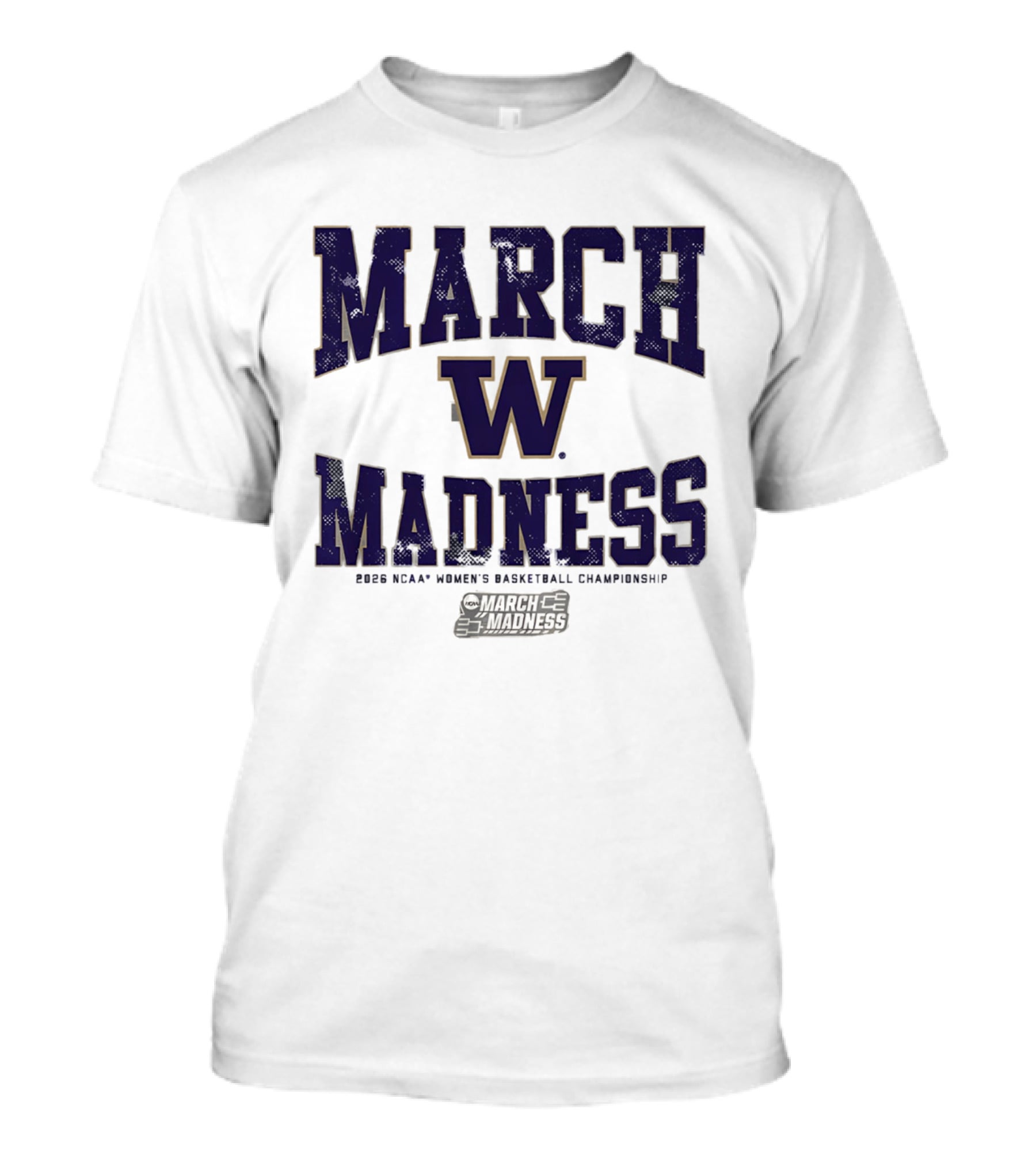 Washington Huskies 2026 NCAA Women's Basketball March Madness T-Shirt