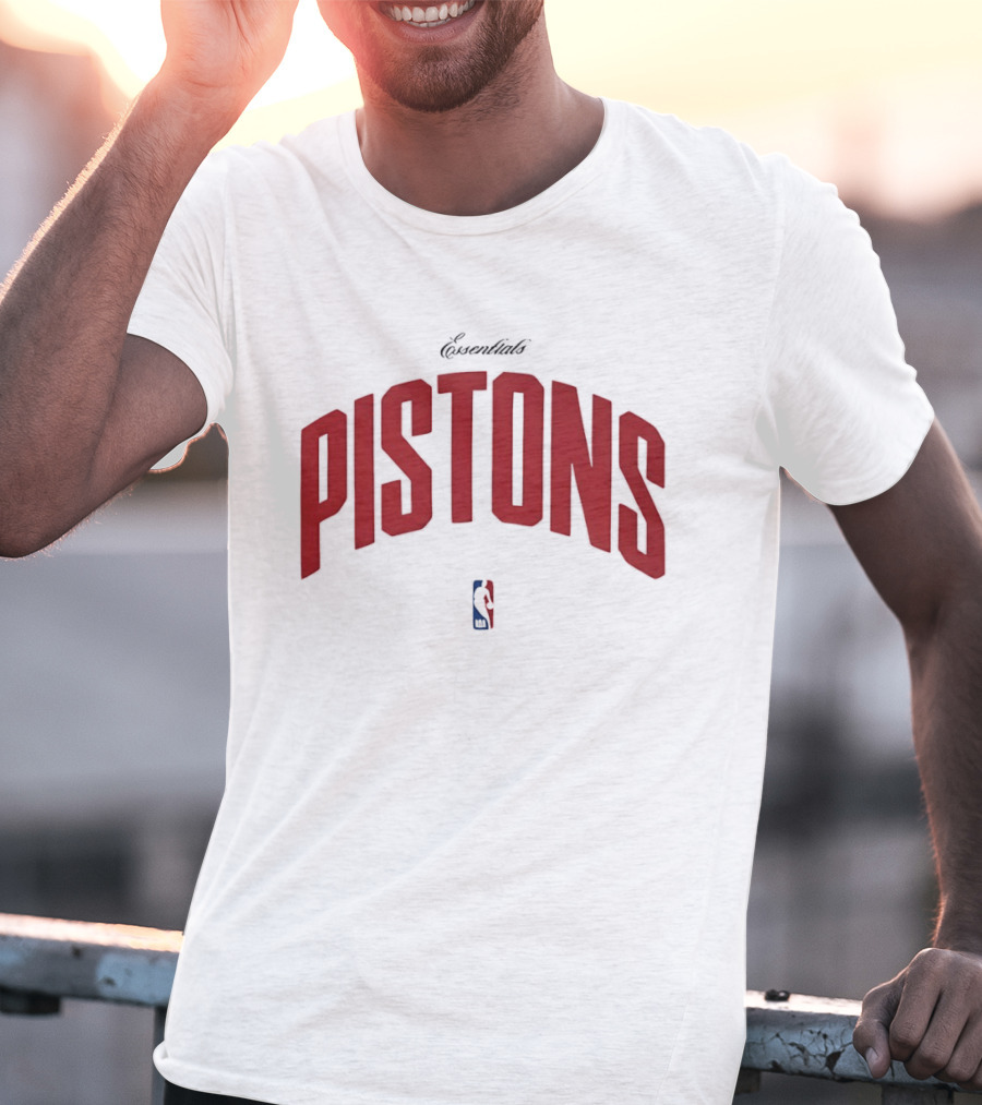 Essentials Detroit Pistons NBA Collaboration T-Shirt
