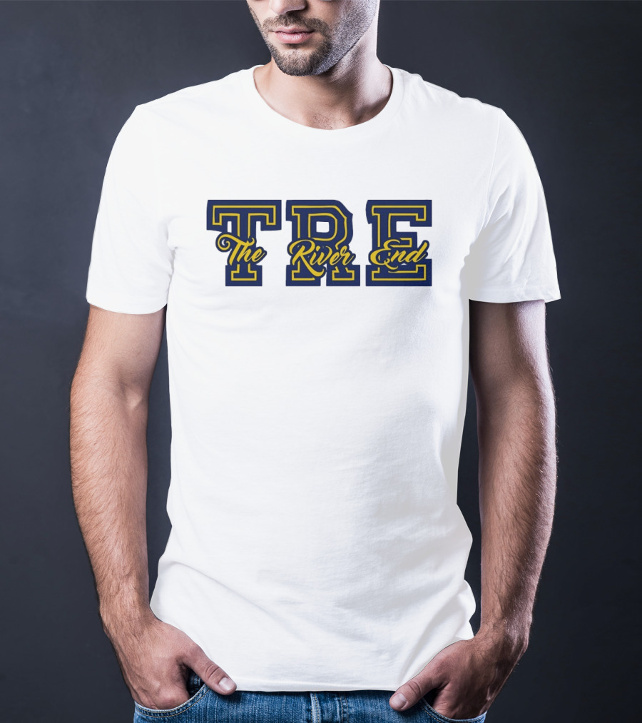 TRE The River End Supporters Section Bold Lettering T-Shirt