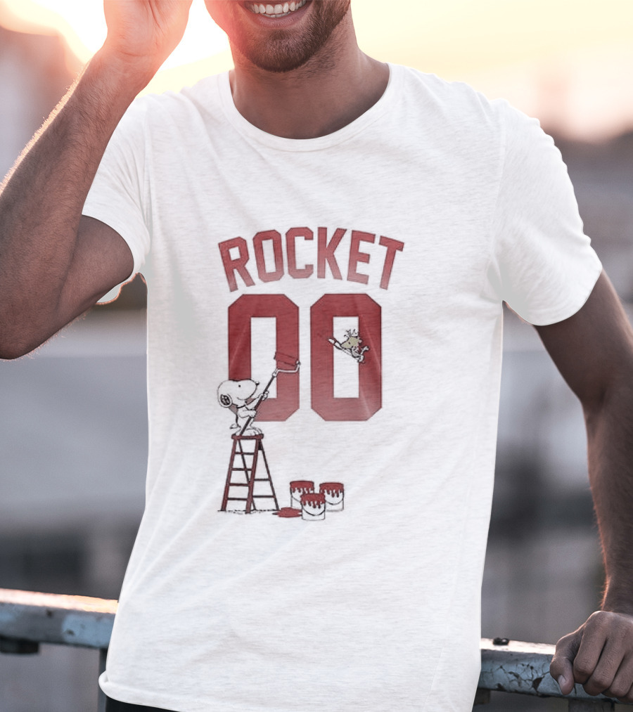 Houston Rockets Snoopy Basketball Rocket 00 T-Shirt