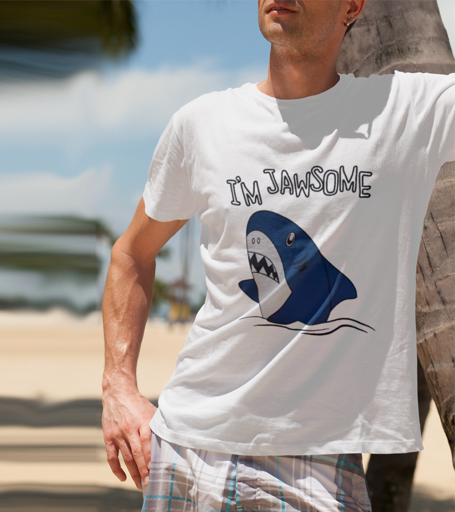 I'm Jawsome Shark Meme Fun Cartoon T-Shirt