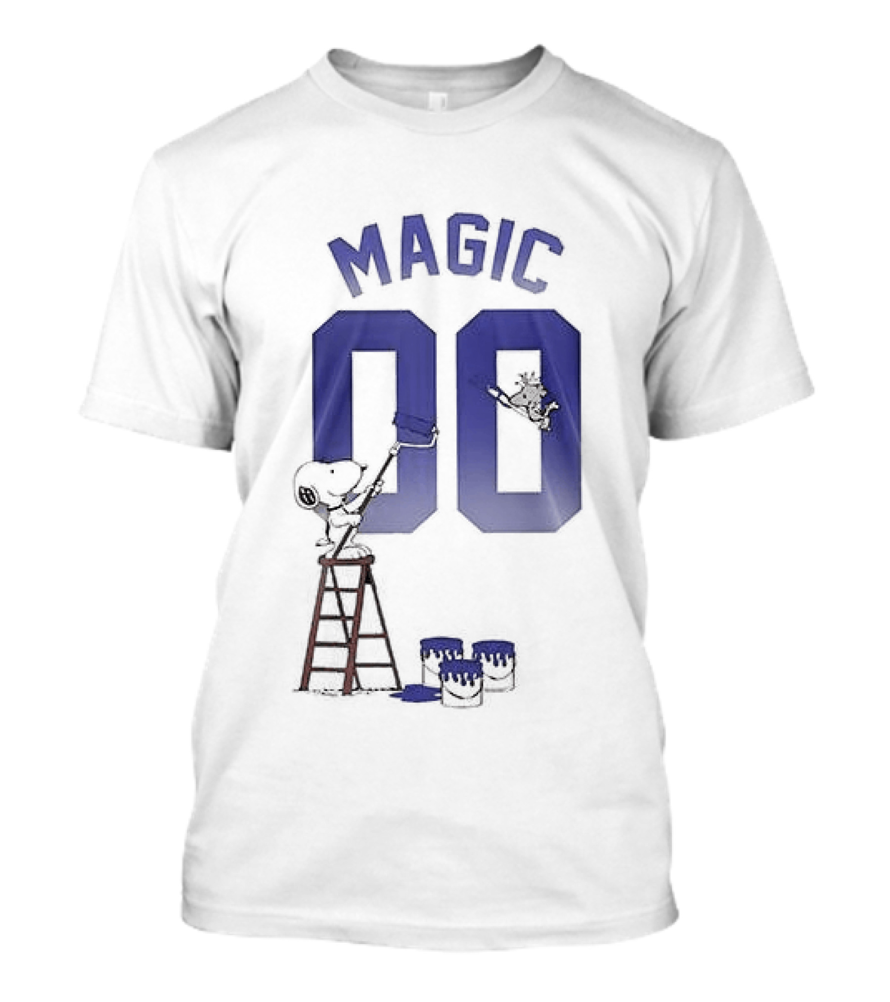 Orlando Magic Snoopy Shut Up And Dribble Magic 00 Basketball Collaboration T-Shirt