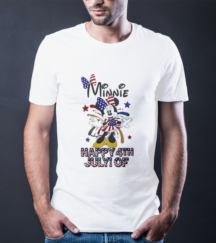 Minnie Mouse Happy 4th July Party In The USA Celebration T-Shirt