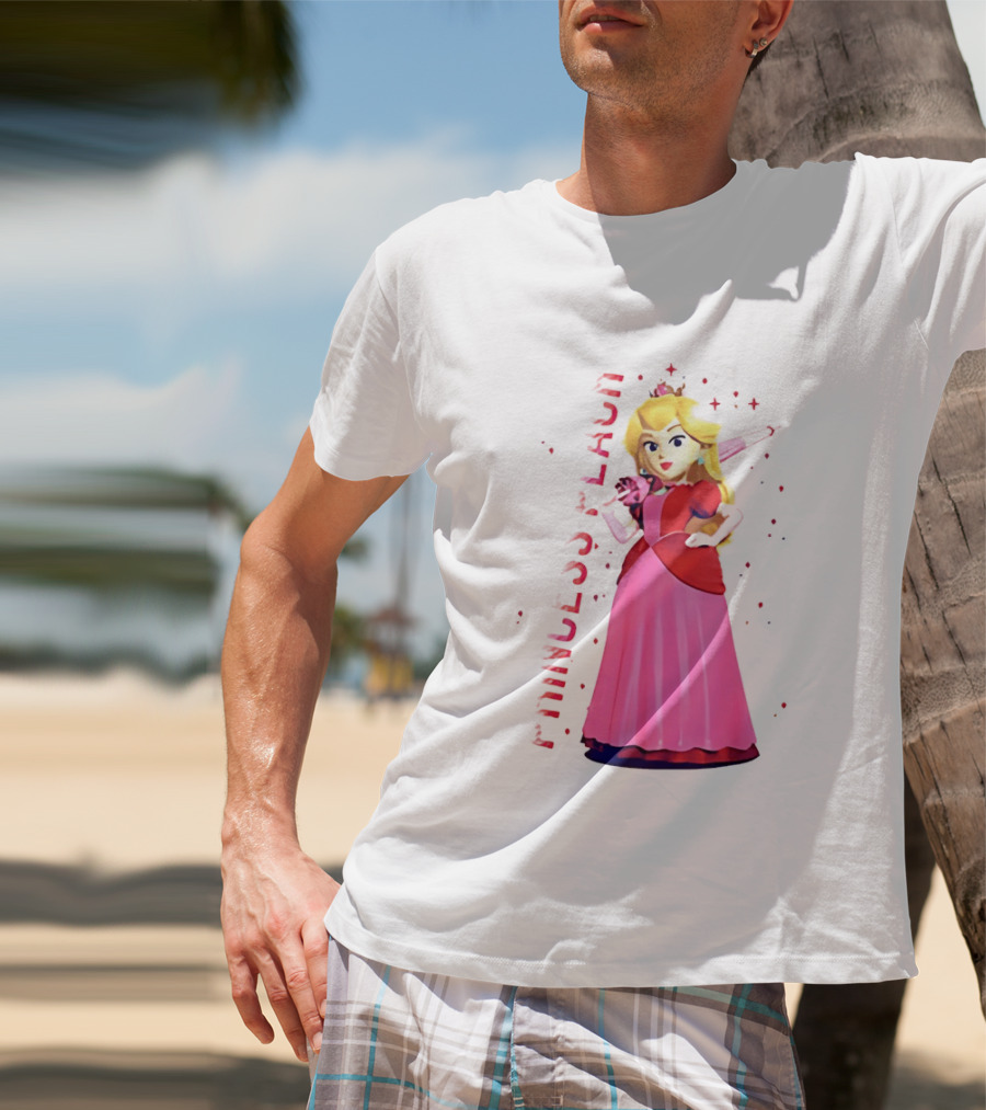 Princess Peach Animated Character Princess Peach The Movie T-Shirt
