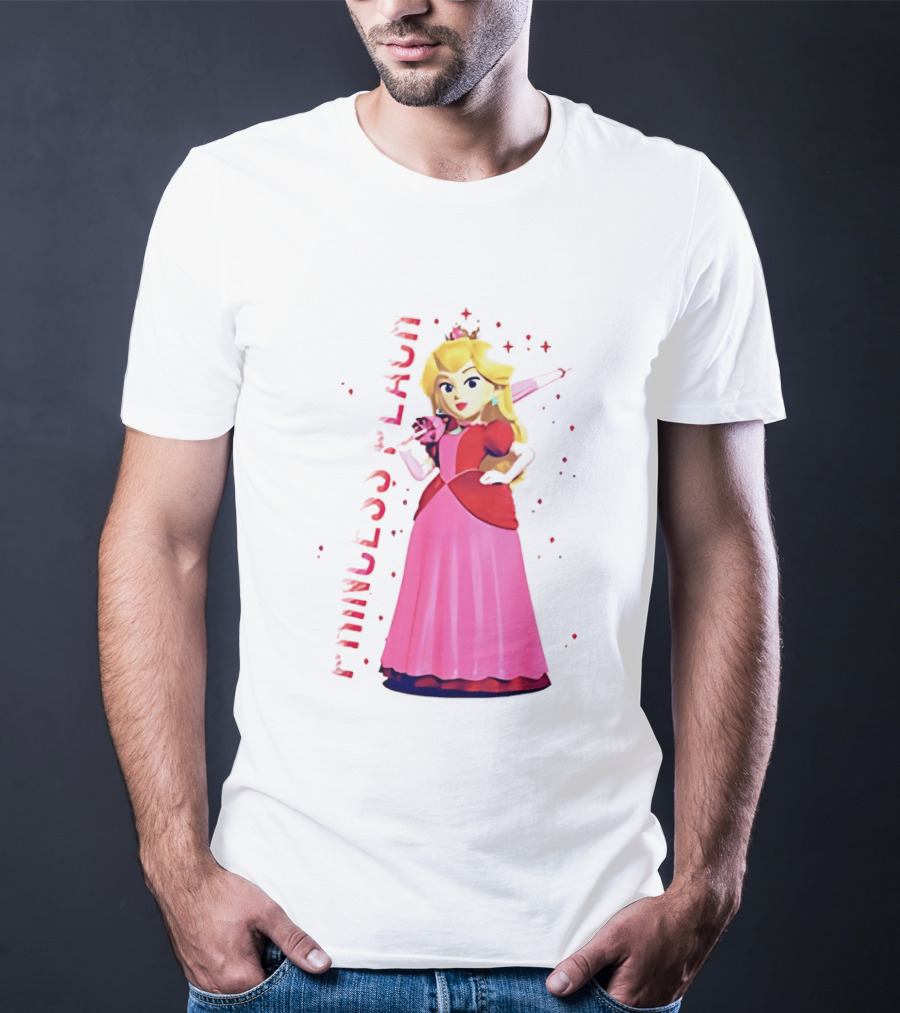 Princess Peach Animated Character Princess Peach The Movie T-Shirt