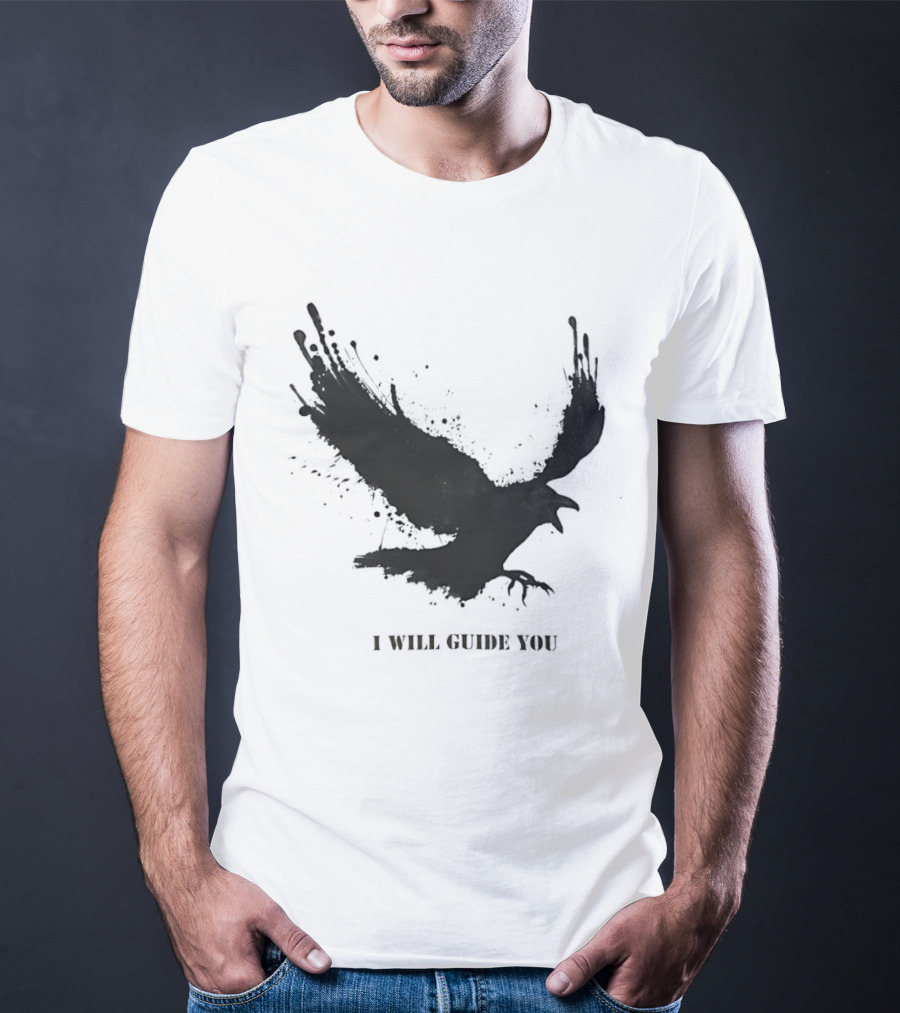 Raven I Will Guide You Splatter T-Shirt