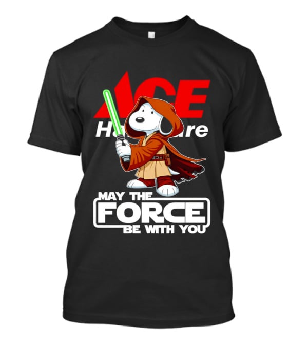 ACE Hardware May The Force Be With You Snoopy Star Wars T-Shirt