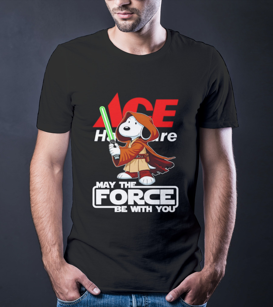 ACE Hardware May The Force Be With You Snoopy Star Wars T-Shirt