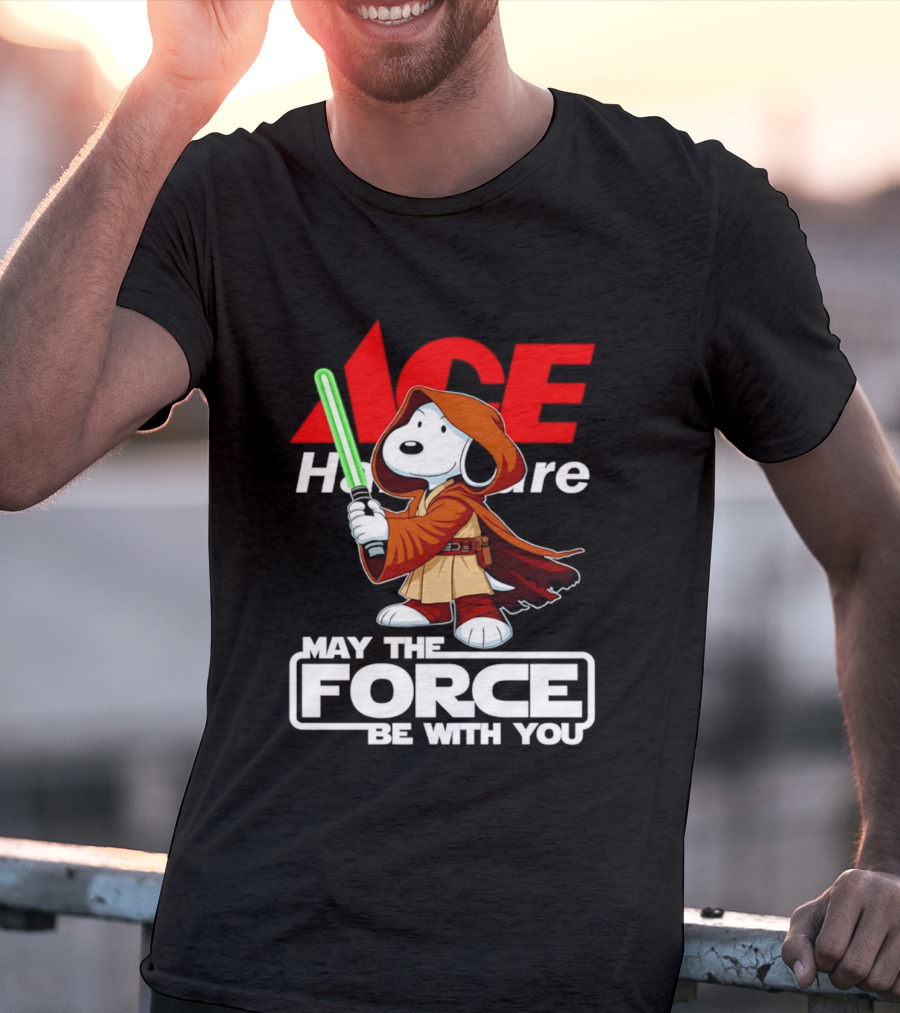 ACE Hardware May The Force Be With You Snoopy Star Wars T-Shirt