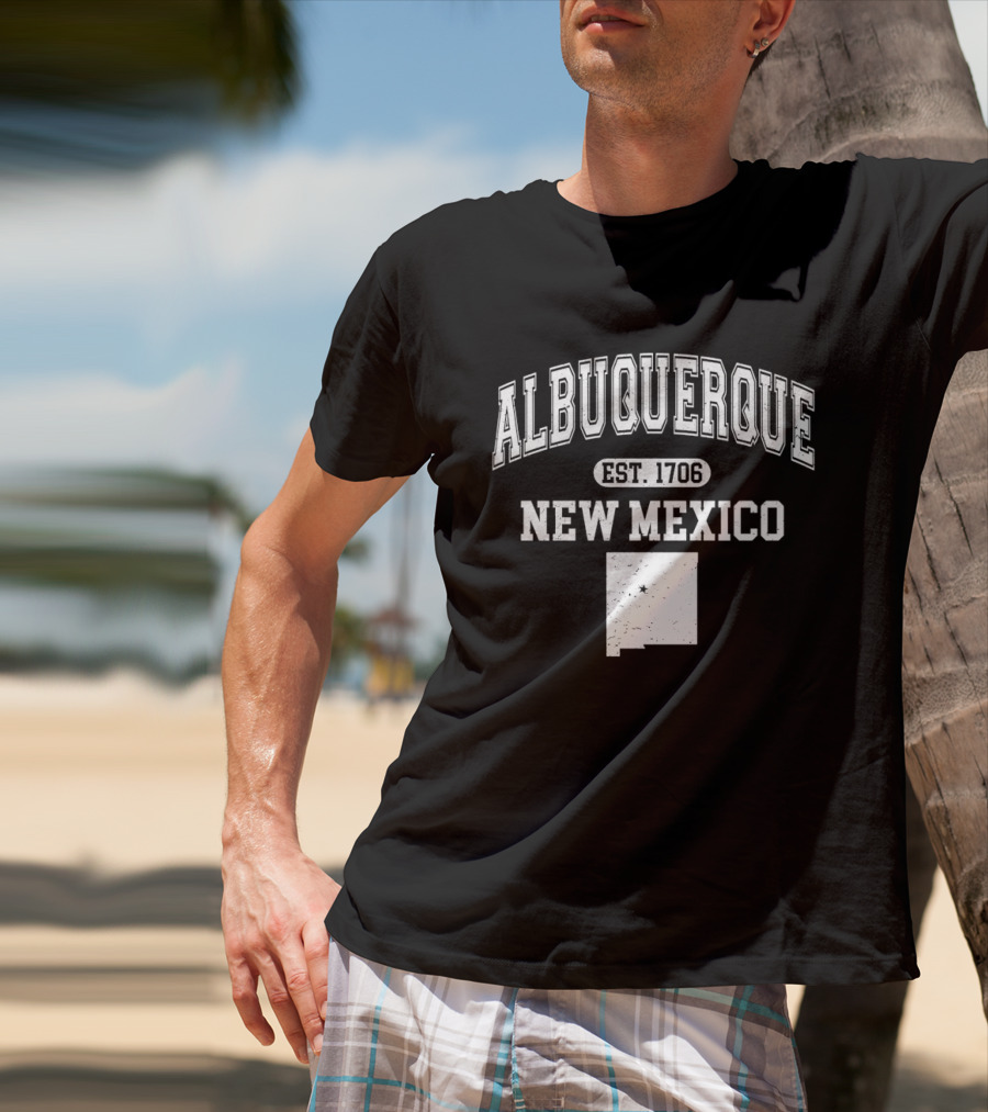 Albuquerque New Mexico Est 1706 Varsity T-Shirt