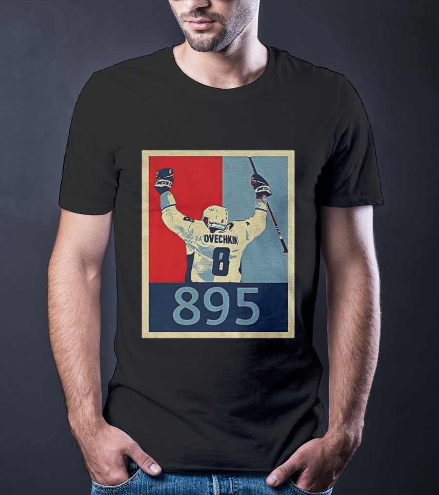 Ovechkin 895 Washington Capitals Hockey Record T-Shirt